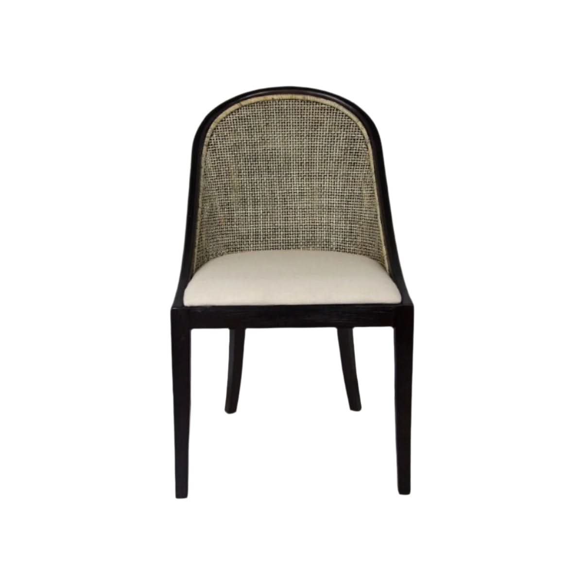 Southampton Hamptons Dining Chair in Black Shadow detail