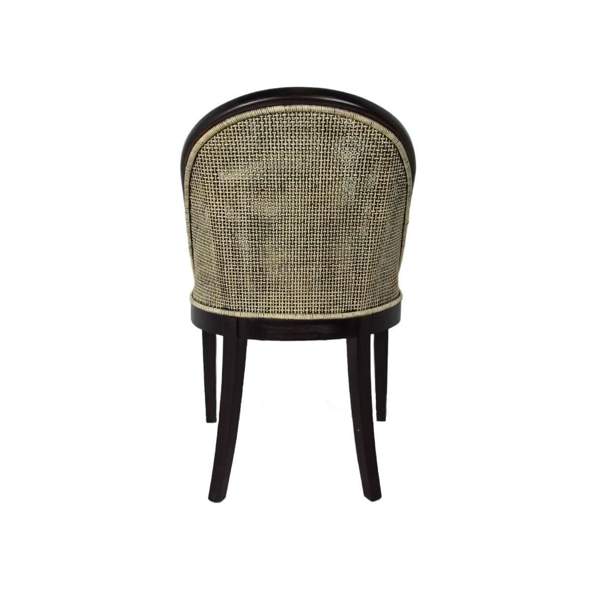 Southampton Hamptons Dining Chair in Black Shadow side