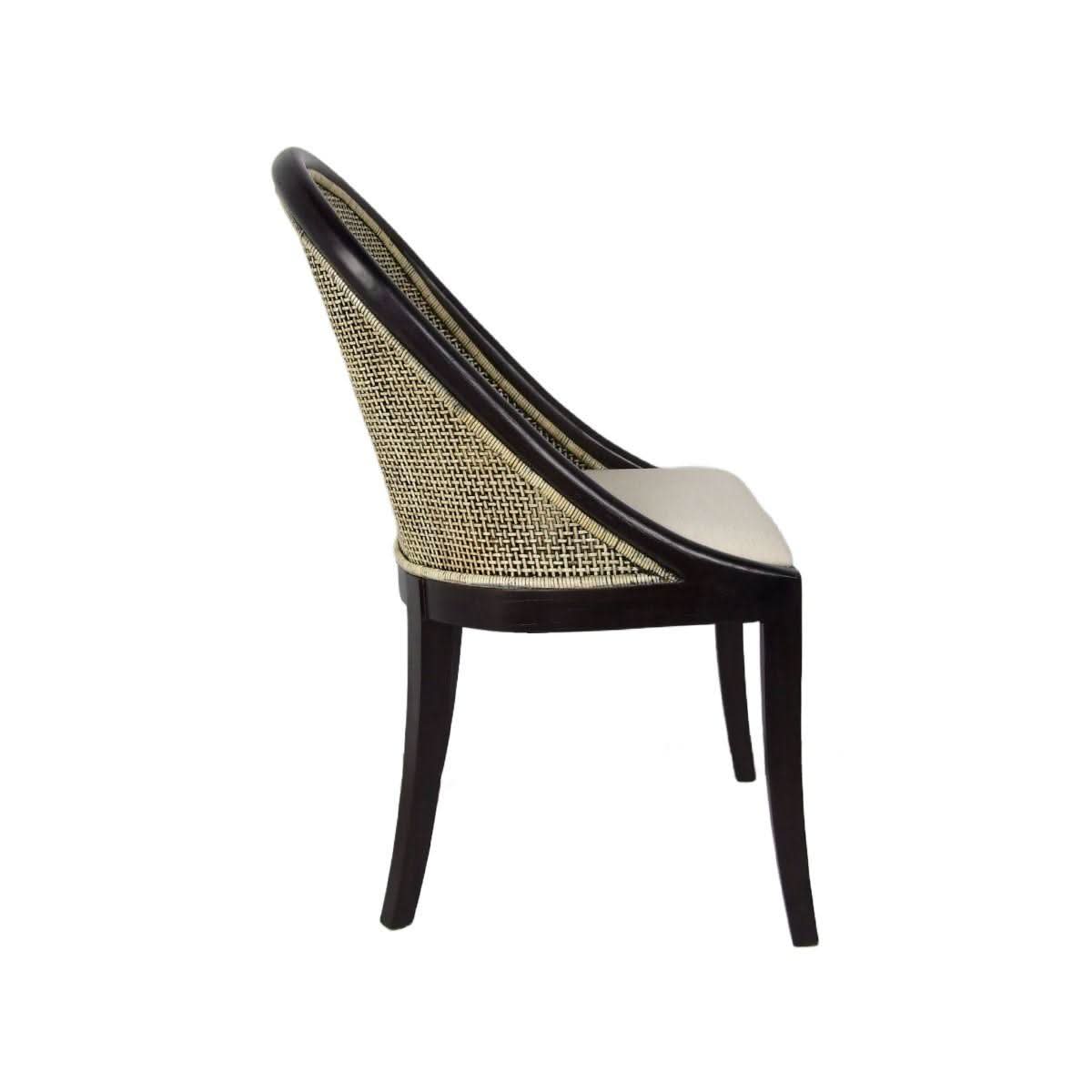 Southampton Hamptons Dining Chair in Black Shadow angle