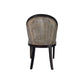 SOUTHAMPTON HAMPTONS SOLID MINDI WOOD/ RATTAN DINING CHAIR/ LOUNGE CHAIR IN SMOKED GREYWASH - MyChocolateWood