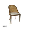 SOUTHAMPTON SOLID MINDI WOOD HAMPTONS RATTAN DINING CHAIR/ LOUNGE CHAIR IN NATURAL - MyChocolateWood