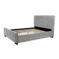 SPERLING FABRIC KING BED IN GREY - MyChocolateWood