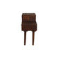 STANLEY RECYCLED RUSTIC 2 DRAWER CUBE SIDE TABLE/LAMP TABLE LIGHT BROWN - MyChocolateWood
