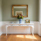 Stewart Queen Ann Style Solid Mahogany Console Table 3 Drawers 180cm in White - Chocolate Wood