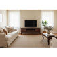 Stewart Queen Ann Style Solid Mahogany TV Entertainment Unit 2 Doors 2 Drawers 180cm in Mahogany - Chocolate Wood