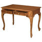 STEWART QUEEN ANN STYLE SOLID MAHOGANY 2 DRAWER 105CM DESK IN LIGHT PECAN - MyChocolateWood