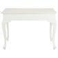 STEWART QUEEN ANN STYLE SOLID MAHOGANY 2 DRAWER 105CM DESK IN SOLID WHITE - MyChocolateWood
