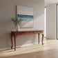 Stewart Queen Ann Style Solid Mahogany Console Table 3 Drawers 180cm in Mahogany - Chocolate Wood