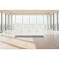 Stewart Queen Ann Style Solid Mahogany 4 Doors 4 Drawers 200cm Buffet / Sideboard in White - Chocolate Wood