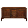Stewart Queen Ann Style Solid Mahogany 2 Doors 2 Drawers 160cm Buffet / Sideboard in Mahogany - Chocolate Wood