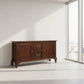 Stewart Queen Ann Style Solid Mahogany 2 Doors 2 Drawers 160cm Buffet / Sideboard in Mahogany - Chocolate Wood