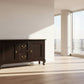 Stewart Queen Ann Style Solid Mahogany 2 Doors 2 Drawers 160cm Buffet / Sideboard in Chocolate - Chocolate Wood