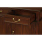 Stewart Queen Ann Style Solid Mahogany 4 Doors 4 Drawers 200cm Buffet / Sideboard in Mahogany - Chocolate Wood