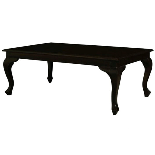 Stewart Queen Ann Style Solid Mahogany Coffee Table 120cm in Chocolate - Chocolate Wood