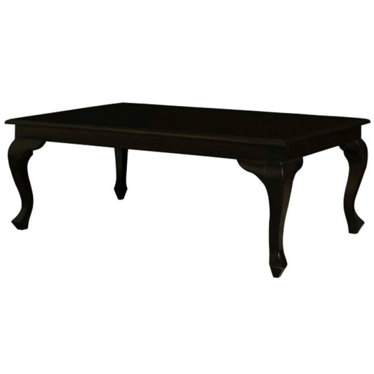 Stewart Queen Ann Style Solid Mahogany Coffee Table 120cm in Chocolate - Chocolate Wood
