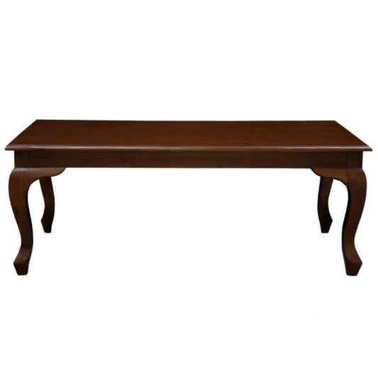 STEWART QUEEN ANN STYLE SOLID MAHOGANY COFFEE TABLE IN MAHOGANY COLOUR 120CM - MyChocolateWood