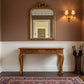 STEWART QUEEN ANN STYLE SOLID MAHOGANY CONSOLE TABLE/CONSOLE IN LIGHT PECAN - MyChocolateWood