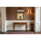 Stewart Queen Ann Style Solid Mahogany Console Table / Hall Table 2 Drawers 120cm in Light Pecan - Chocolate Wood