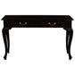 Stewart Queen Ann Style Solid Mahogany Console Table / Hall Table 2 Drawers 120cm in Chocolate - Chocolate Wood