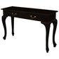 Stewart Queen Ann Style Solid Mahogany Console Table / Hall Table 2 Drawers 120cm in Chocolate - Chocolate Wood