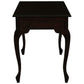 STEWART QUEEN ANN STYLE SOLID MAHOGANY DESK 2 DRAWERS IN CHOCOLATE COLOUR 105CM - MyChocolateWood