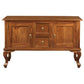 Stewart Queen Ann Style Solid Mahogany Sofa Table 2 Doors 2 Drawers 130cm in Light Pecan - Chocolate Wood
