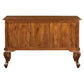 Stewart Queen Ann Style Solid Mahogany Sofa Table 2 Doors 2 Drawers 130cm in Light Pecan - Chocolate Wood