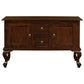 Stewart Queen Ann Style Solid Mahogany Sofa Table 2 Doors 2 Drawers 130cm in Mahogany - Chocolate Wood