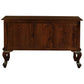 Stewart Queen Ann Style Solid Mahogany Sofa Table 2 Doors 2 Drawers 130cm in Mahogany - Chocolate Wood