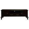 Stewart Queen Ann Style Solid Mahogany TV Entertainment Unit 2 Doors 2 Drawers 180cm in Chocolate - Chocolate Wood