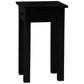 Straight Leg Solid Mahogany Side Table in Black angle