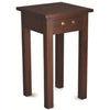 STRAIGHT LEG SIDE TABLE IN SOLID MAHOAGNY WITH 1 SINGLE DRAW - MAHOGANY