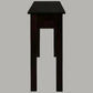 Straight Leg Solid Mahogany Console Table in Chocolate angle