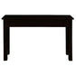 Straight Leg Solid Mahogany Console Table in Chocolate styled
