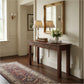 STRAIGHT LEG SOLID MAHOGANY TIMBER CONSOLE TABLE/HALL TABLE WITH 2 DRAWERS IN MAHOGANY COLOUR 120CM - MyChocolateWood