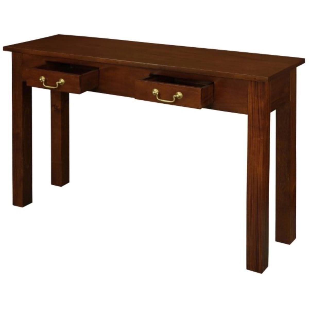 Mahogany Console Table with Drawers | MyChocolateWood
