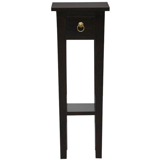 STRAIGHT SOLID MAHOGANY TIMBER PLANT STAND - CHOCOLATE - MyChocolateWood