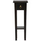Straight Solid Mahogany Plant Stand in Chocolate