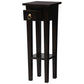 Straight Solid Mahogany Plant Stand in Chocolate angle