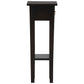 Straight Solid Mahogany Plant Stand in Chocolate styled