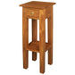 STRAIGHT SOLID MAHOGANY TIMBER PLANT STAND - LIGHT PECAN - MyChocolateWood
