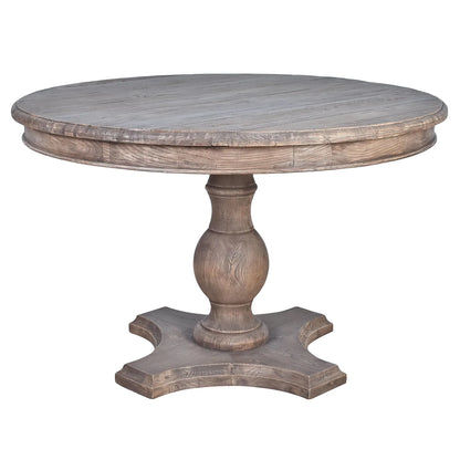 SULLIVAN RECLAIMED ELM ROUND DINING TABLE 120CM