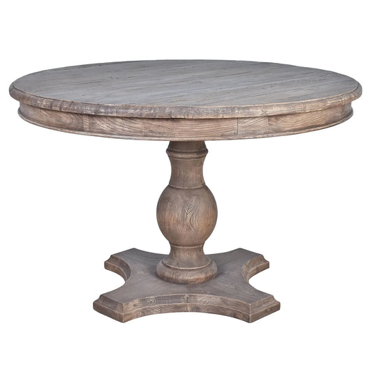 SULLIVAN RECLAIMED ELM ROUND DINING TABLE 120CM - MyChocolateWood