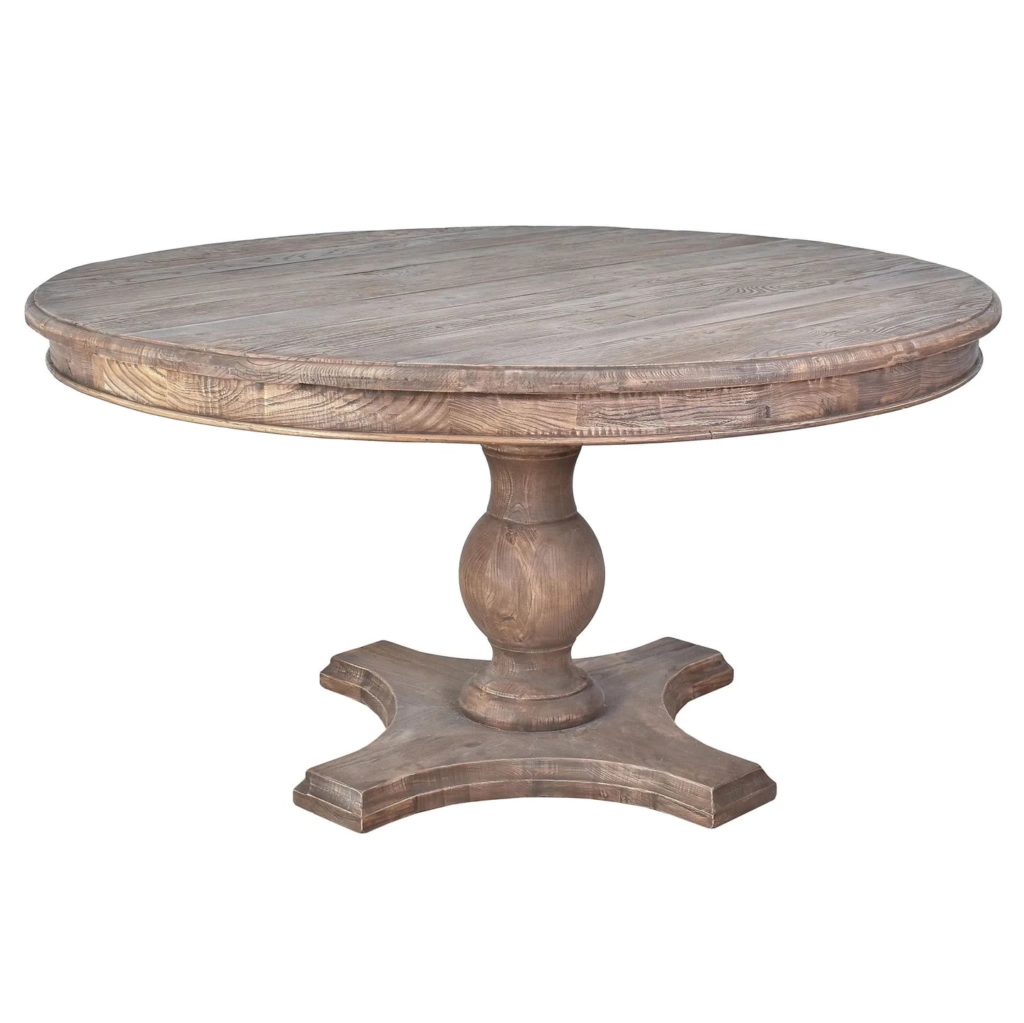 SULLIVAN RECLAIMED ELM ROUND DINING TABLE 180CM - MyChocolateWood