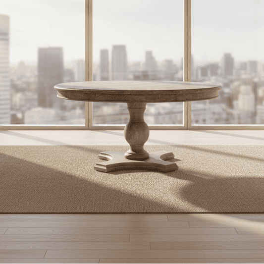 SULLIVAN RECLAIMED ELM ROUND DINING TABLE 120CM - MyChocolateWood