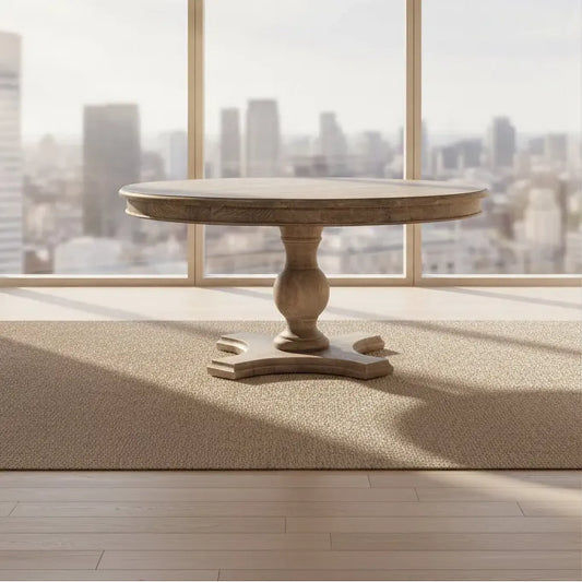 SULLIVAN RECLAIMED ELM ROUND DINING TABLE 120CM - MyChocolateWood