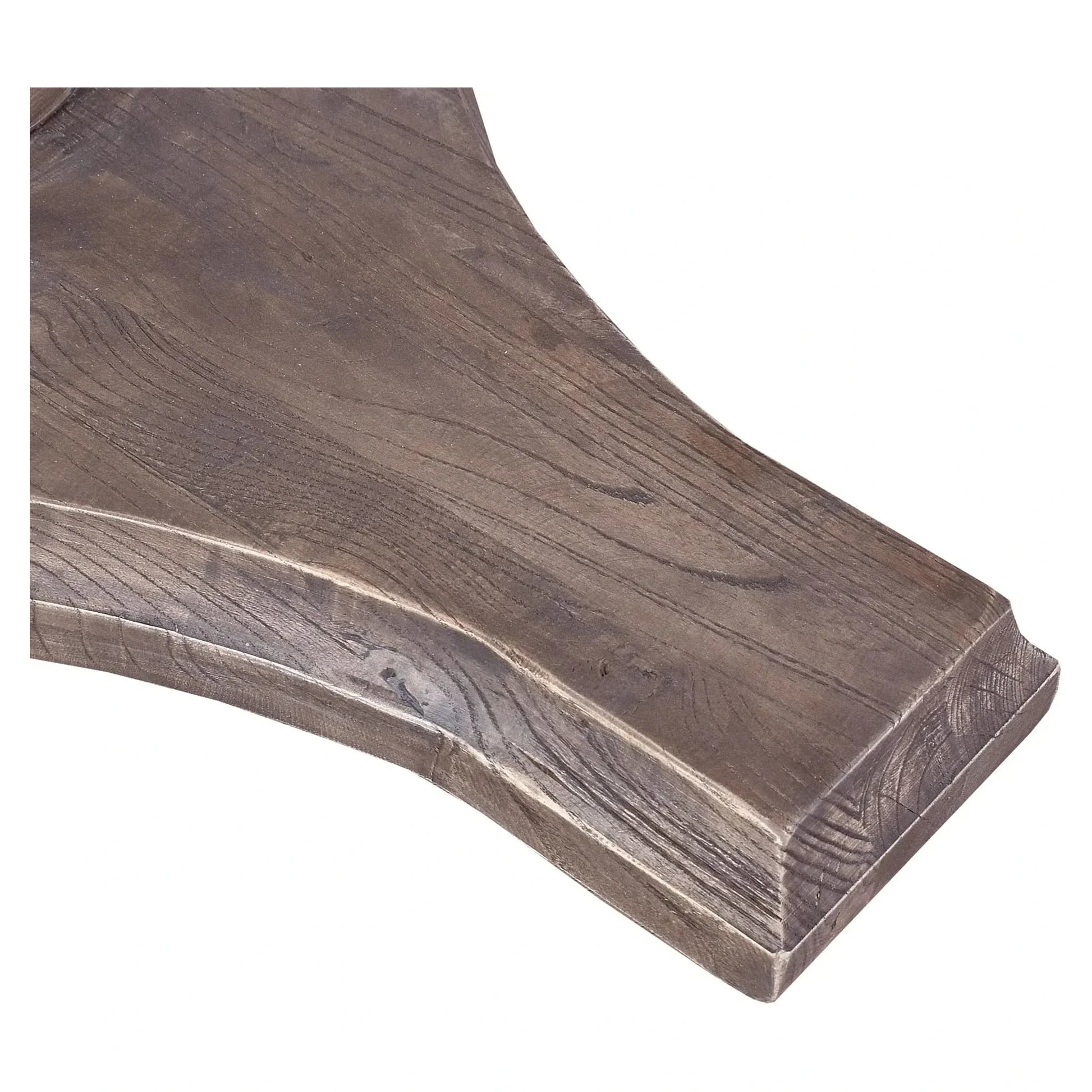 Sullivan Reclaimed Elm Round Dining Table styled