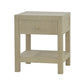 SWANN MAHOGANY FRAME RAFFIA 1 DRAWER BEDSIDE TABLE NIGHTSTAND - MyChocolateWood