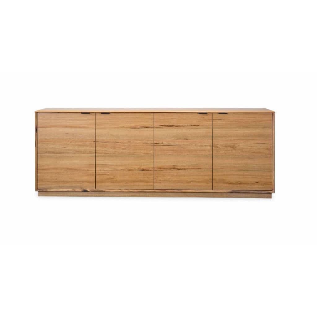 Tamworth 4-door buffet sideboard in natural Marri wood by MyChocolateWood, showcasing a stylish and functional storage piece.