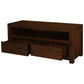 Tanaka Solid Mahogany TV Unit 120cm with 2 Drawers in Mahogany - Chocolate Wood